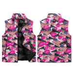 Load image into Gallery viewer, The Patriot Barbie Stand Collar Zip Up Puffer Vest
