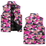 Load image into Gallery viewer, The Patriot Barbie Stand Collar Zip Up Puffer Vest
