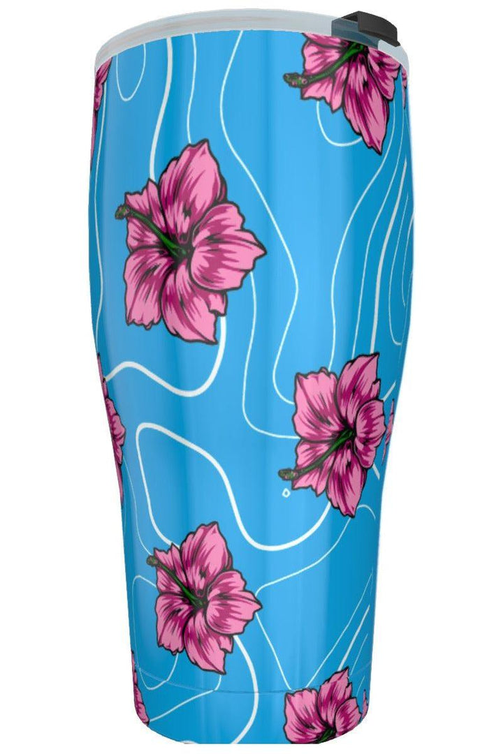 Rad Palm Hibiscus Blue 30oz Tumbler