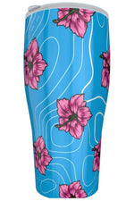 Load image into Gallery viewer, Rad Palm Hibiscus Blue 30oz Tumbler
