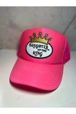 Load image into Gallery viewer, Daughter of the King patch trucker hat
