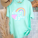 Load image into Gallery viewer, Jesus Loves You Comfort Colors Tshirt
