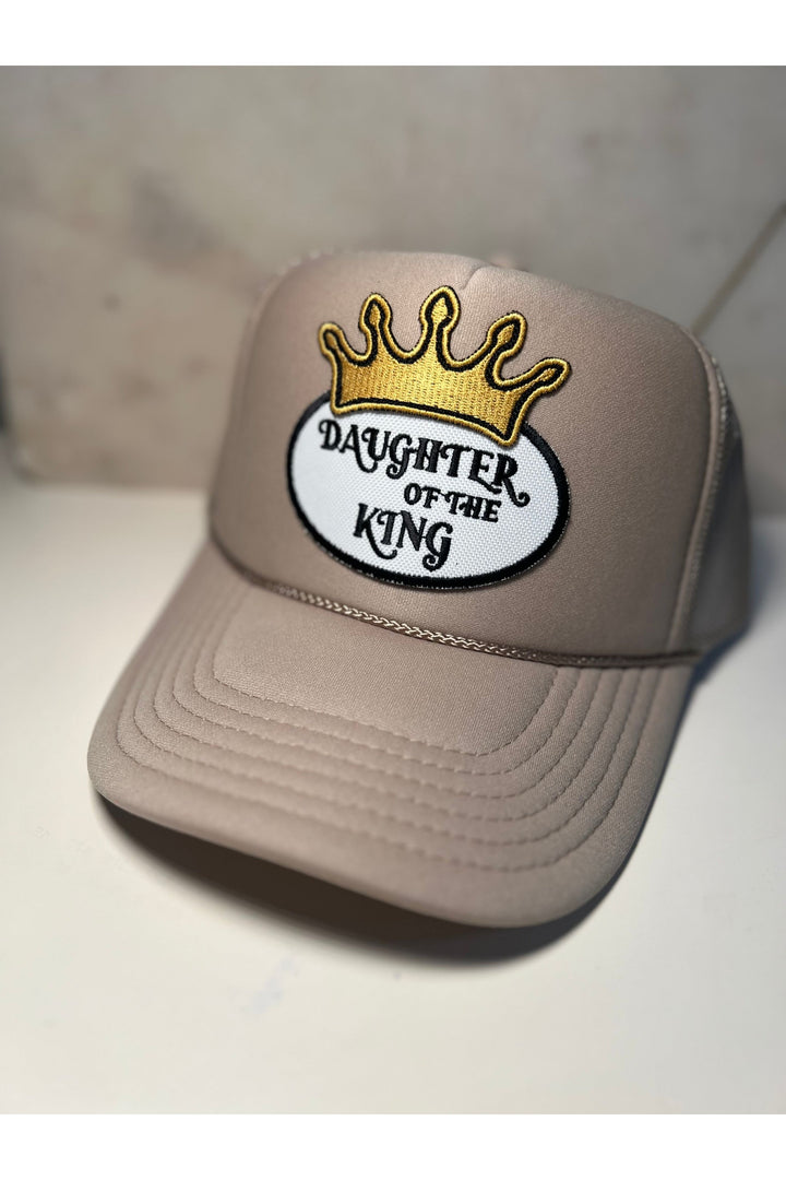 Daughter of the King patch trucker hat