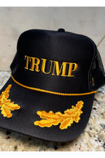 Load image into Gallery viewer, Gold Leaf Trump trucker hat
