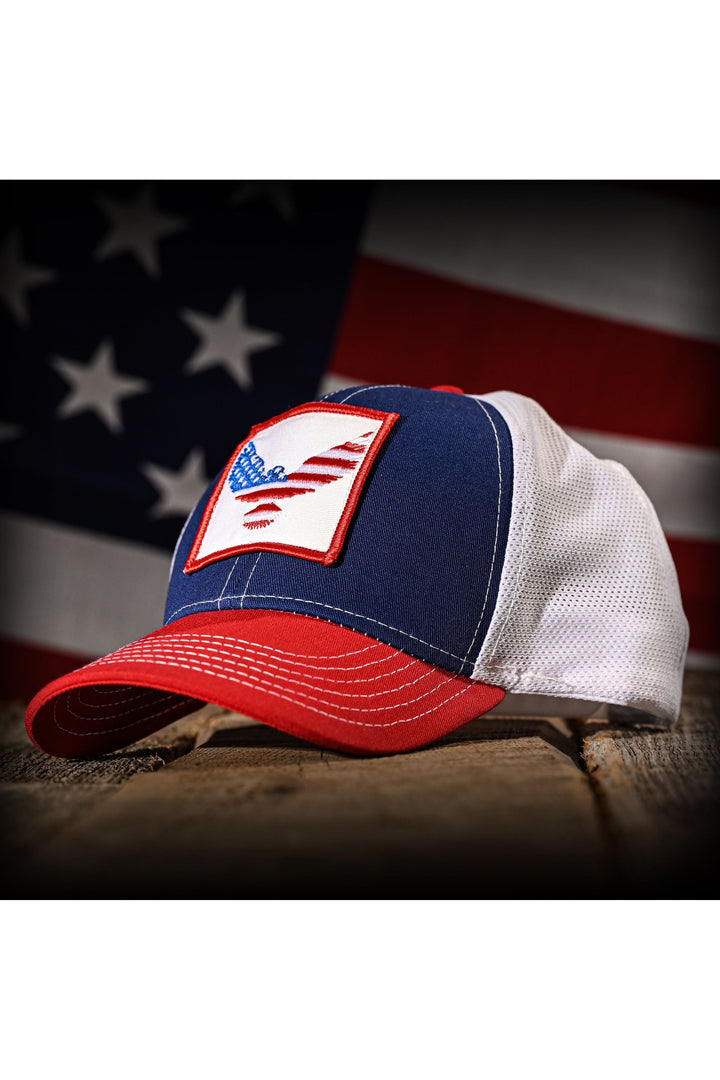 Freedom Eagle Red White & Blue Trucker Hat