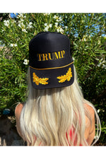 Load image into Gallery viewer, Gold Leaf Trump trucker hat
