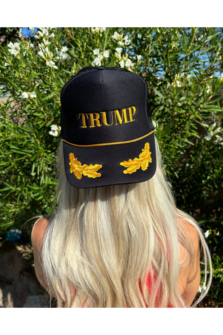 Gold Leaf Trump trucker hat