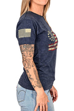 Load image into Gallery viewer, Women&#39;s 2A Betsy Ross Flag Patriotic Boyfriend Fit T-Shirt
