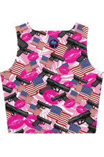 Load image into Gallery viewer, The Patriot Barbie Crop Top
