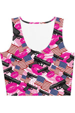 Load image into Gallery viewer, The Patriot Barbie Crop Top
