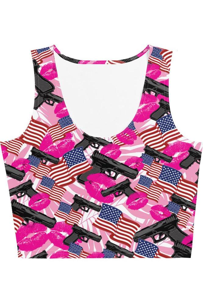 The Patriot Barbie Crop Top