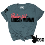 Load image into Gallery viewer, BROKEN GIRL to CHOSEN WOMAN Tee
