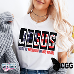 Load image into Gallery viewer, FREEDOM IN HIS NAME TEE
