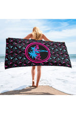 Load image into Gallery viewer, Neon Attack Beach Towel
