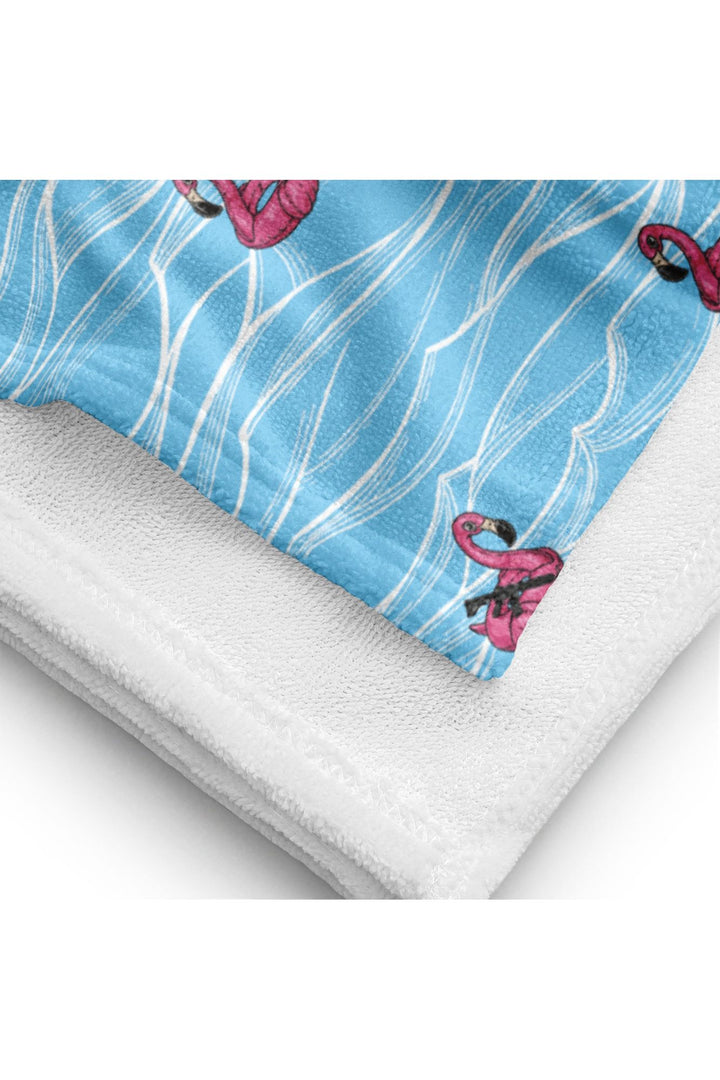 Flamingo Flotilla Towel